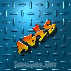 abis in Grid Style style - 3D name wallpaper
