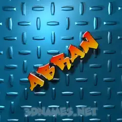 abran in Grid Style style - 3D name wallpaper