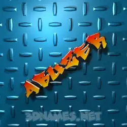 abuzer in Grid Style style - 3D name wallpaper