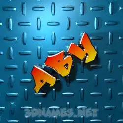 aby in Grid Style style - 3D name wallpaper