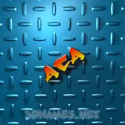 aca in Grid Style style - 3D name wallpaper