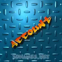 account in Grid Style style - 3D name wallpaper