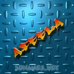 afeela in Grid Style style - 3D name wallpaper