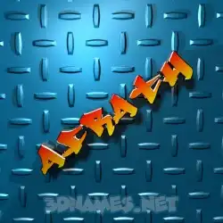 afrath in Grid Style style - 3D name wallpaper
