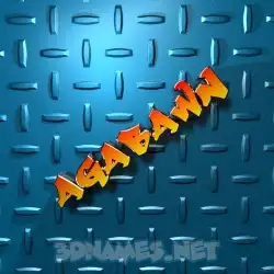 agabawn in Grid Style style - 3D name wallpaper