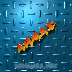 ahmaf in Grid Style style - 3D name wallpaper