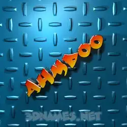 ahmdoo in Grid Style style - 3D name wallpaper