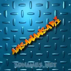 ahsanansari in Grid Style style - 3D name wallpaper