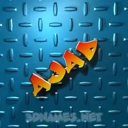 ajad in Grid Style style - 3D name wallpaper