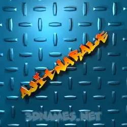 ajitnarale in Grid Style style - 3D name wallpaper