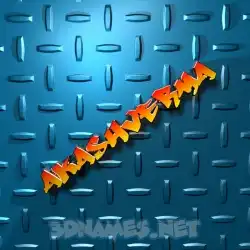 akashverma in Grid Style style - 3D name wallpaper
