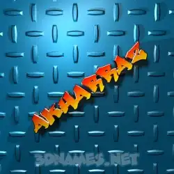 akharraz in Grid Style style - 3D name wallpaper