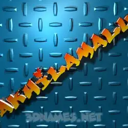 akhilamalu in Grid Style style - 3D name wallpaper