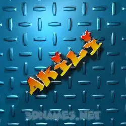akili in Grid Style style - 3D name wallpaper