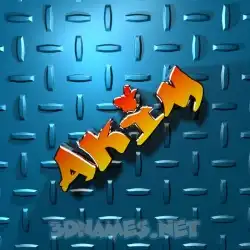 akim in Grid Style style - 3D name wallpaper