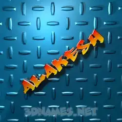 alakesh in Grid Style style - 3D name wallpaper