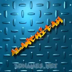 alanchitah in Grid Style style - 3D name wallpaper