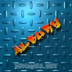 albury in Grid Style style - 3D name wallpaper