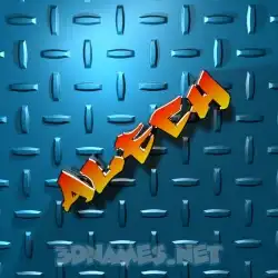 alech in Grid Style style - 3D name wallpaper
