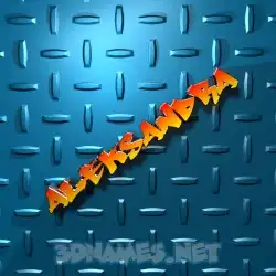 aleksandra in Grid Style style - 3D name wallpaper