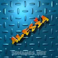alesia in Grid Style style - 3D name wallpaper