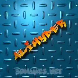 alihyder in Grid Style style - 3D name wallpaper