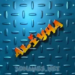 aliyha in Grid Style style - 3D name wallpaper