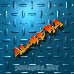 almera in Grid Style style - 3D name wallpaper