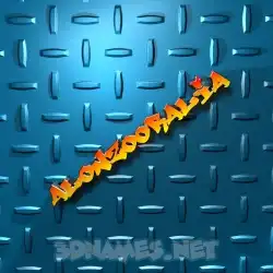 alonzooralia in Grid Style style - 3D name wallpaper