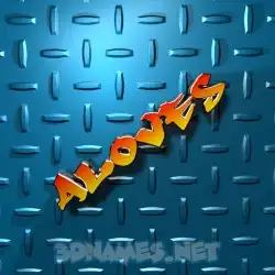 aloves in Grid Style style - 3D name wallpaper