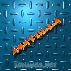 amatulla in Grid Style style - 3D name wallpaper