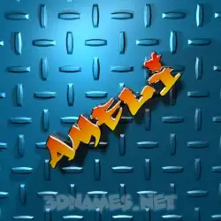 ameli in Grid Style style - 3D name wallpaper