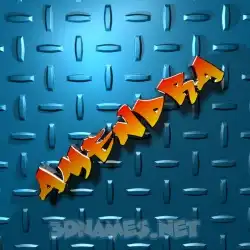 amendra in Grid Style style - 3D name wallpaper