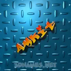 amkit in Grid Style style - 3D name wallpaper