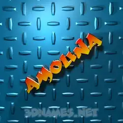 amouna in Grid Style style - 3D name wallpaper