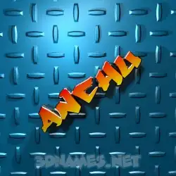 anchu in Grid Style style - 3D name wallpaper