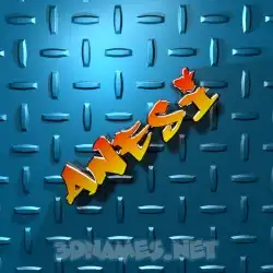 anesi in Grid Style style - 3D name wallpaper