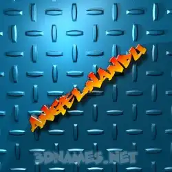 angelnandu in Grid Style style - 3D name wallpaper
