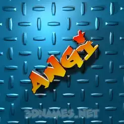 angi in Grid Style style - 3D name wallpaper