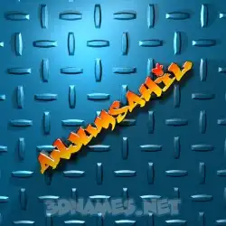 anjumsahil in Grid Style style - 3D name wallpaper