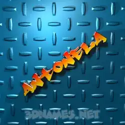 antonela in Grid Style style - 3D name wallpaper