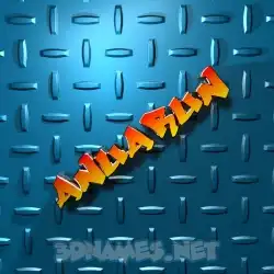 anuarun in Grid Style style - 3D name wallpaper