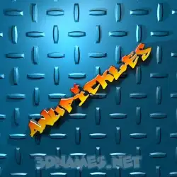 anupickles in Grid Style style - 3D name wallpaper