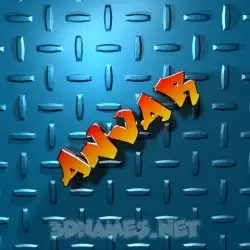 anvar in Grid Style style - 3D name wallpaper