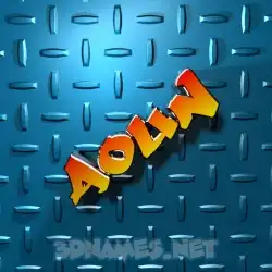 aoun in Grid Style style - 3D name wallpaper