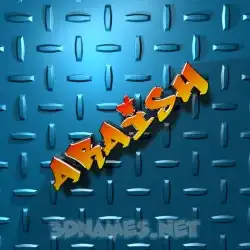 araish in Grid Style style - 3D name wallpaper