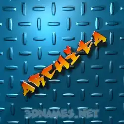 archita in Grid Style style - 3D name wallpaper