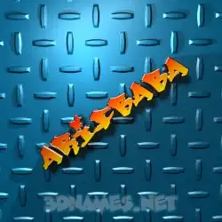 arifbaba in Grid Style style - 3D name wallpaper