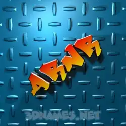 arnr in Grid Style style - 3D name wallpaper
