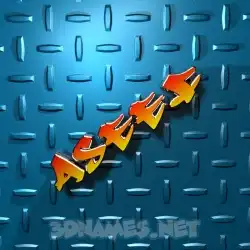 aseef in Grid Style style - 3D name wallpaper